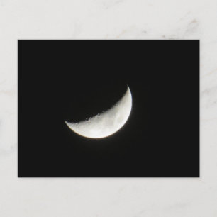 Crescent Waxing Moon Postkarte
