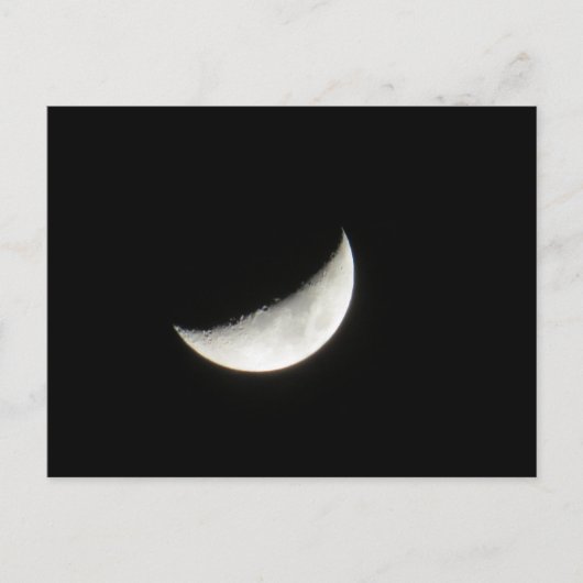Crescent Waxing Moon Postkarte (Vorderseite)
