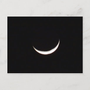 Crescent Winter Moon Postkarte