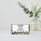 Crescent Wrench Frame Handyman Builder Zuhause Rep Visitenkarte (Stehend Vorderseite)