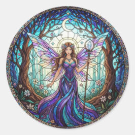 CrescentMoonFee Runder Aufkleber