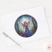 CrescentMoonFee Runder Aufkleber (Umschlag)