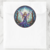 CrescentMoonFee Runder Aufkleber (Tasche)
