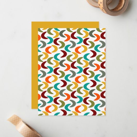 Crescents Mitteilungskarte (Vorderseite/Rückseite Beispiel)