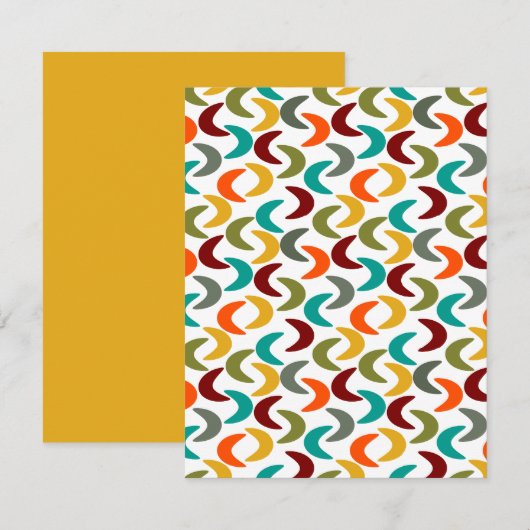 Crescents Mitteilungskarte (Vorne/Hinten)