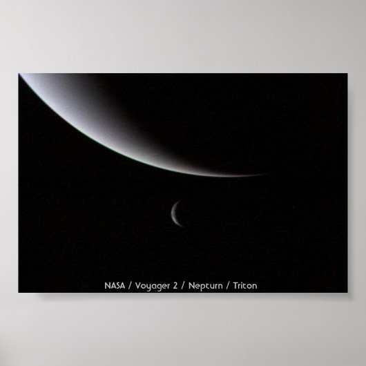 Crescents of Neptune and Triton Poster (Vorne)