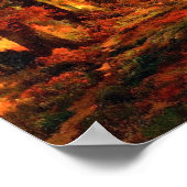Cresheim Glen, Wissahickon, Autumn Thomas Moran Poster (Ecke)