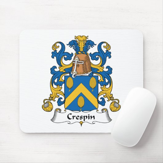 Crespin Familienwappen Mousepad (Mit Mouse)