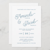 Cressida Wedding Einladung (Vorne/Hinten)