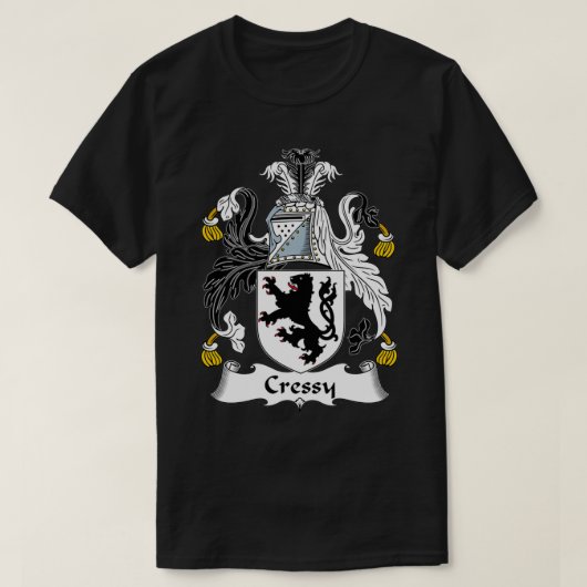 Cressy Coat of Arms Family Crest T-Shirt (Design vorne)