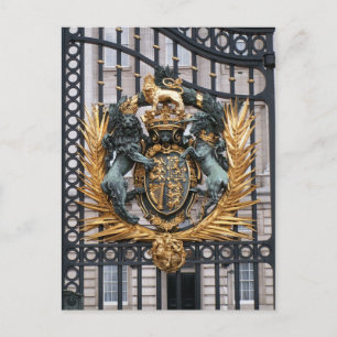 Crest Buckingham Palace London England Postkarte