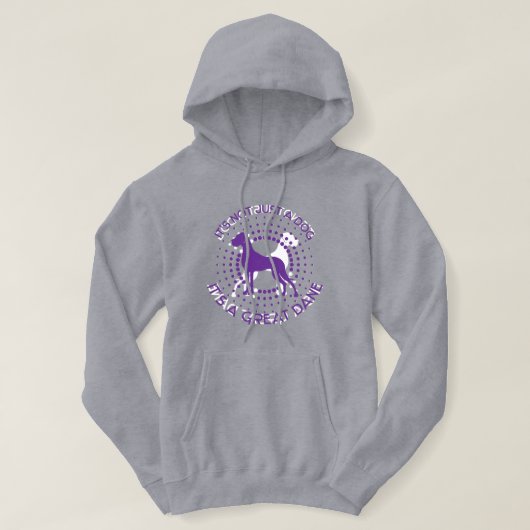 Crest Great Dane Kapuzenpullover Hoodie (Design vorne)