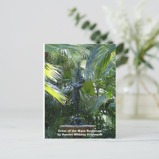 Crest of the Wave Sculpture Postkarte (Stehend Vorderseite)