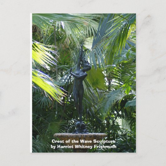 Crest of the Wave Sculpture Postkarte (Vorderseite)