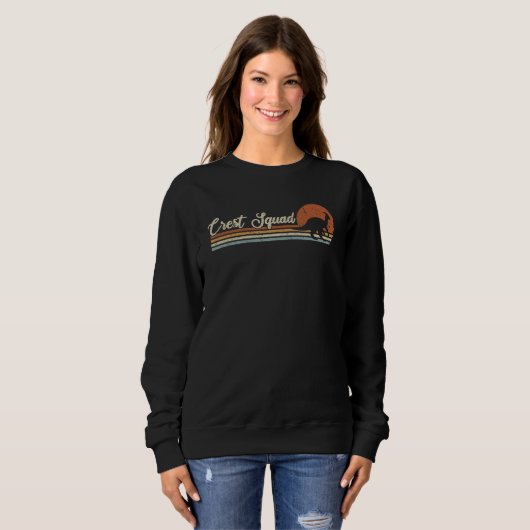 Crest Squad dinosaur hadrosaurids Parasaurolophus Sweatshirt (Vorne ganz)