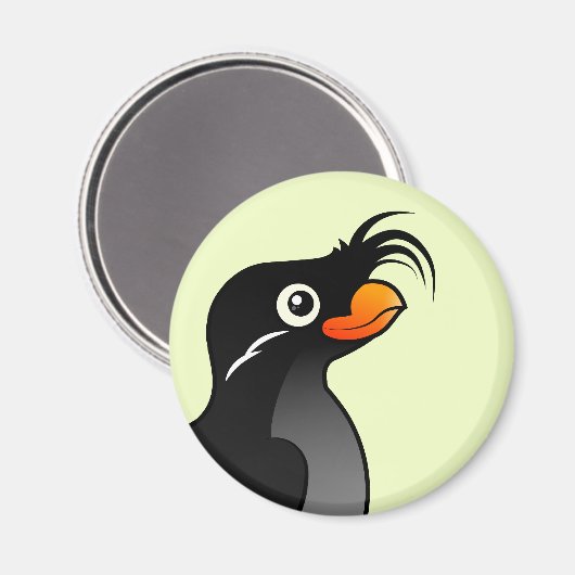 Crested Auklet Magnet (Vorderseite/Rückseite)