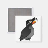 Crested Auklet Magnet (Vorderseite/Rückseite)