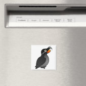 Crested Auklet Magnet (In Situ (Geschirrspüler))
