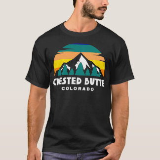 Crested Butte CO Berg Retro Wandern Neue Eisenbahn T-Shirt
