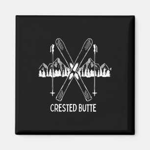 Crested Butte Co Rocky Mountains Colorado Schnee Magnet