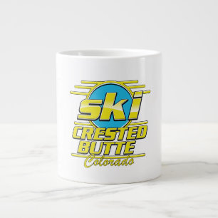 Crested Butte Colorado 80er Ski-Logo Jumbo-Tasse