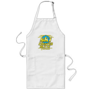 Crested Butte Colorado 80er Ski-Logo Lange Schürze
