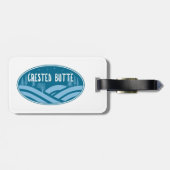 Crested Butte Colorado Außenbereich Gepäckanhänger (Rückseite horizontal)