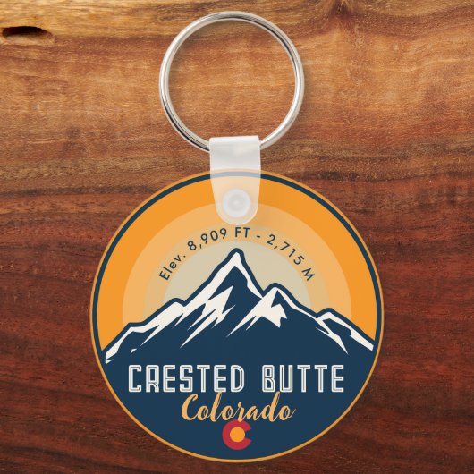 Crested Butte Colorado Berge Wandern Schlüsselanhänger (Vorderseite)