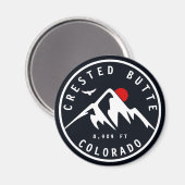 Crested Butte Colorado - Camping Skifahren Souveni Magnet (Vorderseite/Rückseite)