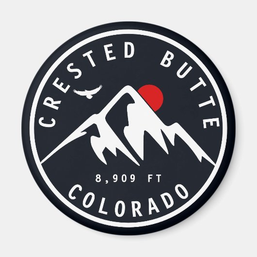 Crested Butte Colorado - Camping Skifahren Souveni Magnet (Vorne)