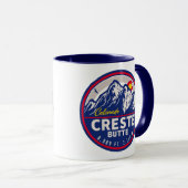 Crested Butte Colorado - Camping Wandern Tasse (VorderseiteRechts)