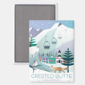 Crested Butte, Colorado Kühlschrank Magnet (Vorderseite/Rückseite)