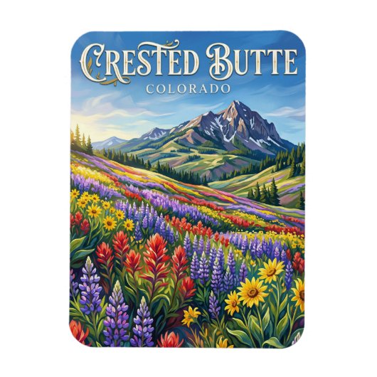 Crested Butte Colorado Magnet (Vertikal)
