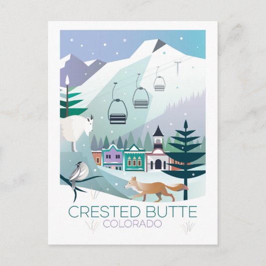 Crested Butte, Colorado Postcard Postkarte (Vorderseite)