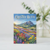 Crested Butte Colorado Postkarte (Stehend Vorderseite)