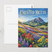 Crested Butte Colorado Postkarte (Vorne/Hinten)