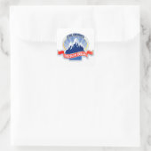Crested Butte Colorado Quadratischer Aufkleber (Tasche)