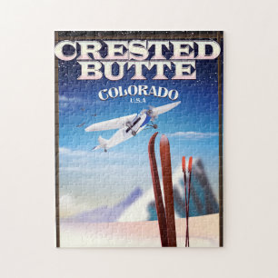 Crested Butte Colorado Reiseplakat Puzzle