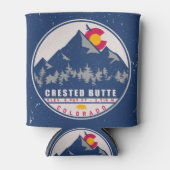 Crested Butte Colorado Retro Souvenirs Dosenkühler (Vorderseite)