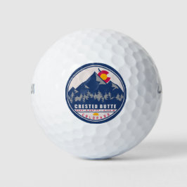 Crested Butte Colorado Retro Souvenirs Golfball