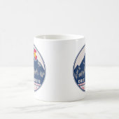 Crested Butte Colorado Retro Souvenirs Kaffeetasse (Mittel)
