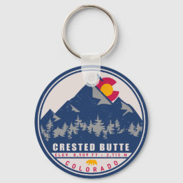 Crested Butte Colorado Retro Souvenirs Schlüsselanhänger
