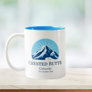 Crested Butte Colorado Skigebiet Souvenir Zweifarbige Tasse