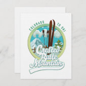 Crested Butte Mountain Colorado Logo (Vorne/Hinten)