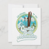 Crested Butte Mountain Colorado Logo (Rückseite)
