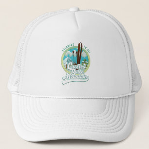 Crested Butte Mountain Colorado Ski Logo Truckerkappe