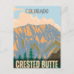Crested Butte Rocky Mountains Colorado Geschenke Postkarte
