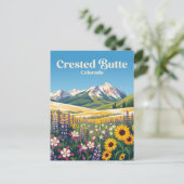 Crested Butte USA Postkarte (Stehend Vorderseite)