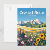 Crested Butte USA Postkarte (Vorne/Hinten)