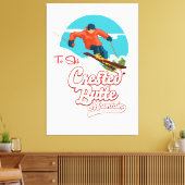 Crested Butte zum Skifahren Leinwanddruck (Insitu (Wohnzimmer))